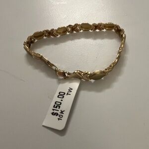 New 10k Gold 7” Bracelet